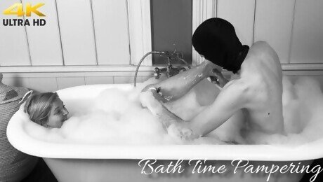 Bath time pampering for Lady Dalia and a golden reward for slave!