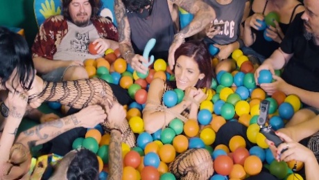 Ball pit orgy with beautiful euro girls